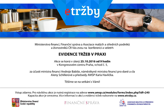 Pozvánka - Evidence tržeb v praxi - Praha