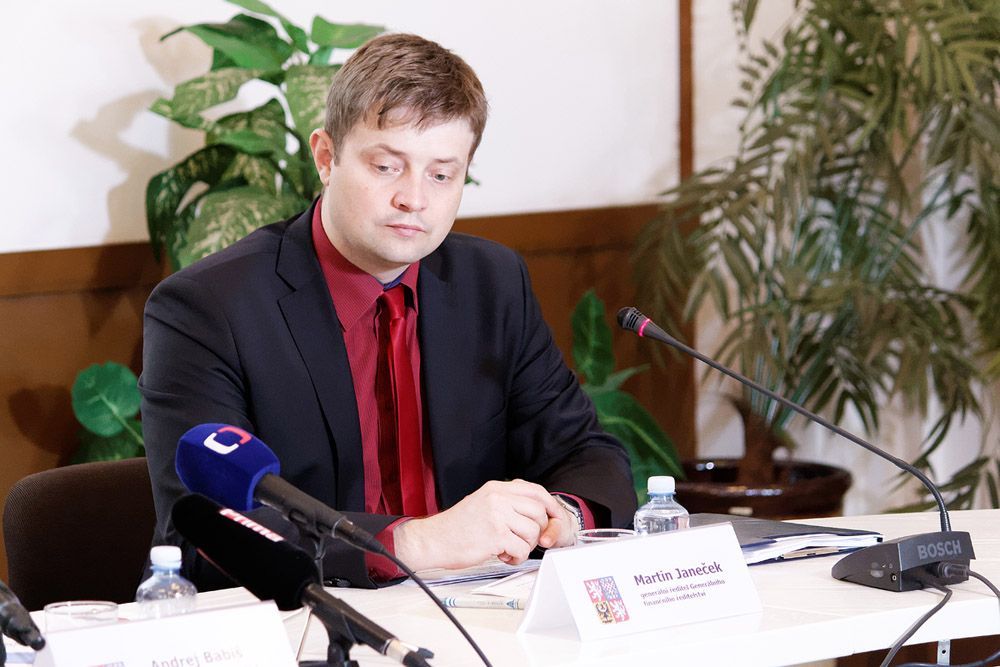 Ředitel Generálního finančního ředitelství Martin Janeček, 2.2.2016