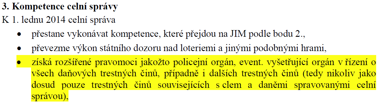 Záměr projektu Jedno inkasní místo – JIM. (rok 2010, celý dokument v příloze)  