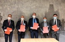 Zleva: Martin Polónyi (SK), Gábor Gion (HU), Stanislav Kouba (CZ), Hrvoje Mršić (HR), Vakhtang Makharoblishvili (GE)