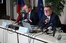 Tisková konference 6.10.2022 - Stanislav Kouba, náměstek pro řízení sekce 05 - Daně a cla a Zbyněk Stanjura, ministr financí