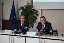 Tisková konference 6.10.2022 - Stanislav Kouba, náměstek pro řízení sekce 05 - Daně a cla a Zbyněk Stanjura, ministr financí