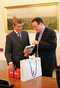 První místopředseda vlády pro ekonomiku a ministr financí Andrej Babiš a místopředseda vlády Lichtenštejnska Thomas Zwiefelhofer, 25.9.2014
