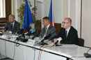 Ministr financí Andrej Babiš a předseda vlády Bohuslav Sobotka, 7.8.2014