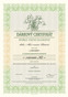 Vzor - dárkový certifikát - jarní emise 2014