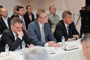 Andrej Babiš na společném jednání vlád ČR a SR ve Skalici, 24.4.2014