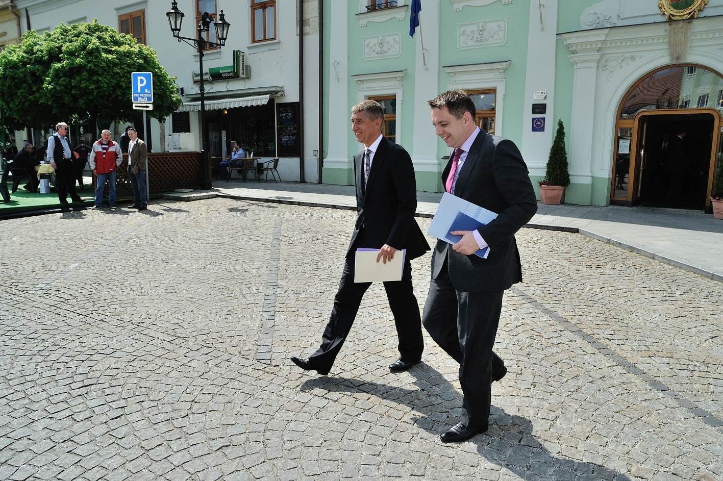 Andrej Babiš na společném jednání vlád ČR a SR ve Skalici, 24.4.2014