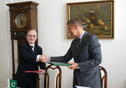 1. místopředseda vlády a ministr financí Andrej Babiš a velvyslanec Pákistánské islámské republiky v ČR Tajammul Altaf Chughtai, 2.5.2014