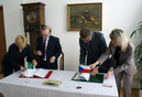 1. místopředseda vlády a ministr financí Andrej Babiš a velvyslanec Pákistánské islámské republiky v ČR Tajammul Altaf Chughtai, 2.5.2014