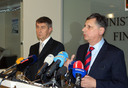Předání Ministerstva financí novému ministrovi