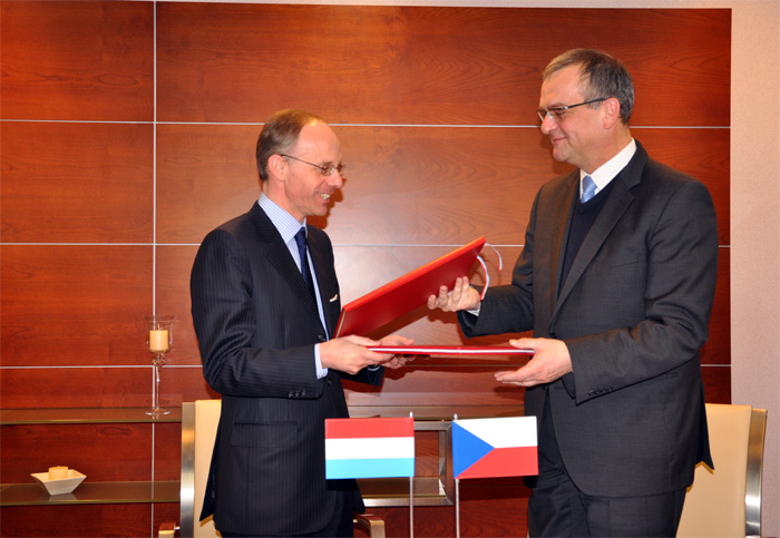 Podpis nové smlouvy mezi Českou republikou a Lucemburským velkovévodstvím o zamezení dvojímu zdanění